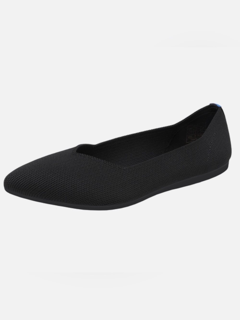 NWT Dream Pairs 7 Black Ballet Knit Flats Pointed Toe Shoes “Rothy’s Style”